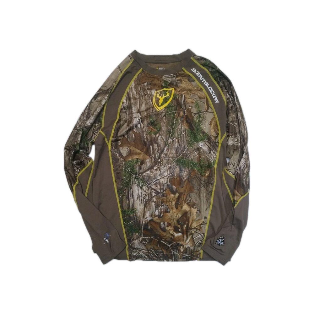 SCENTBLOCKER Camouflage L/S Size M Hunting Base Layer S3 Trinity Technology